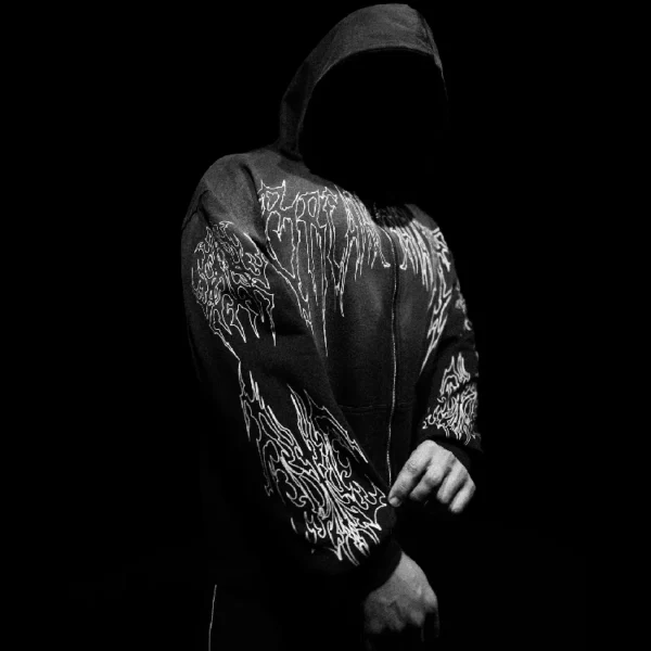 Breathedivinity Abyssal Wraith Oversized Zip up Hoodie SMOKE 10.webp