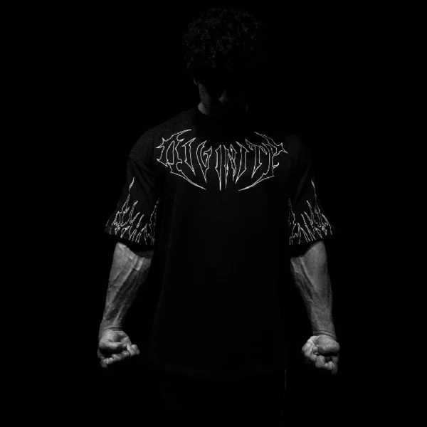 Breathedivinity Bone Splitter Oversized T shirt VOID BLACK 3.webp