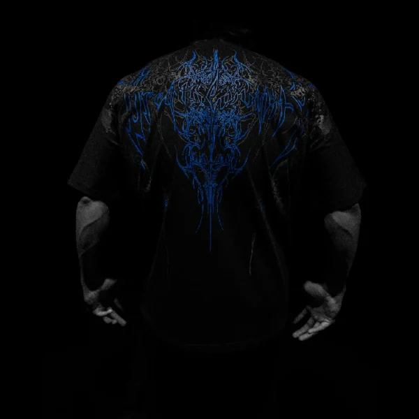 Breathedivinity Forgotten Soul Oversized T Shirt MOONLIGHT BLUE 3.webp