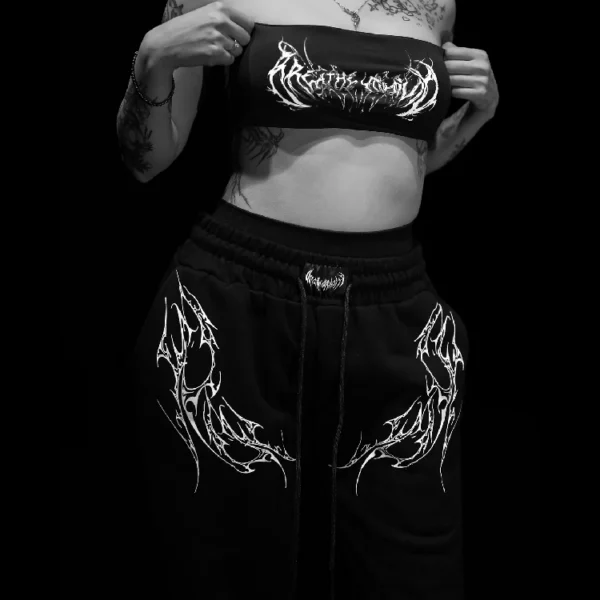 Womens Phantom Kiss fitted sweatpants VOID BLACK 2.webp