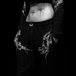 Womens Phantom Kiss fitted sweatpants VOID BLACK 3.webp
